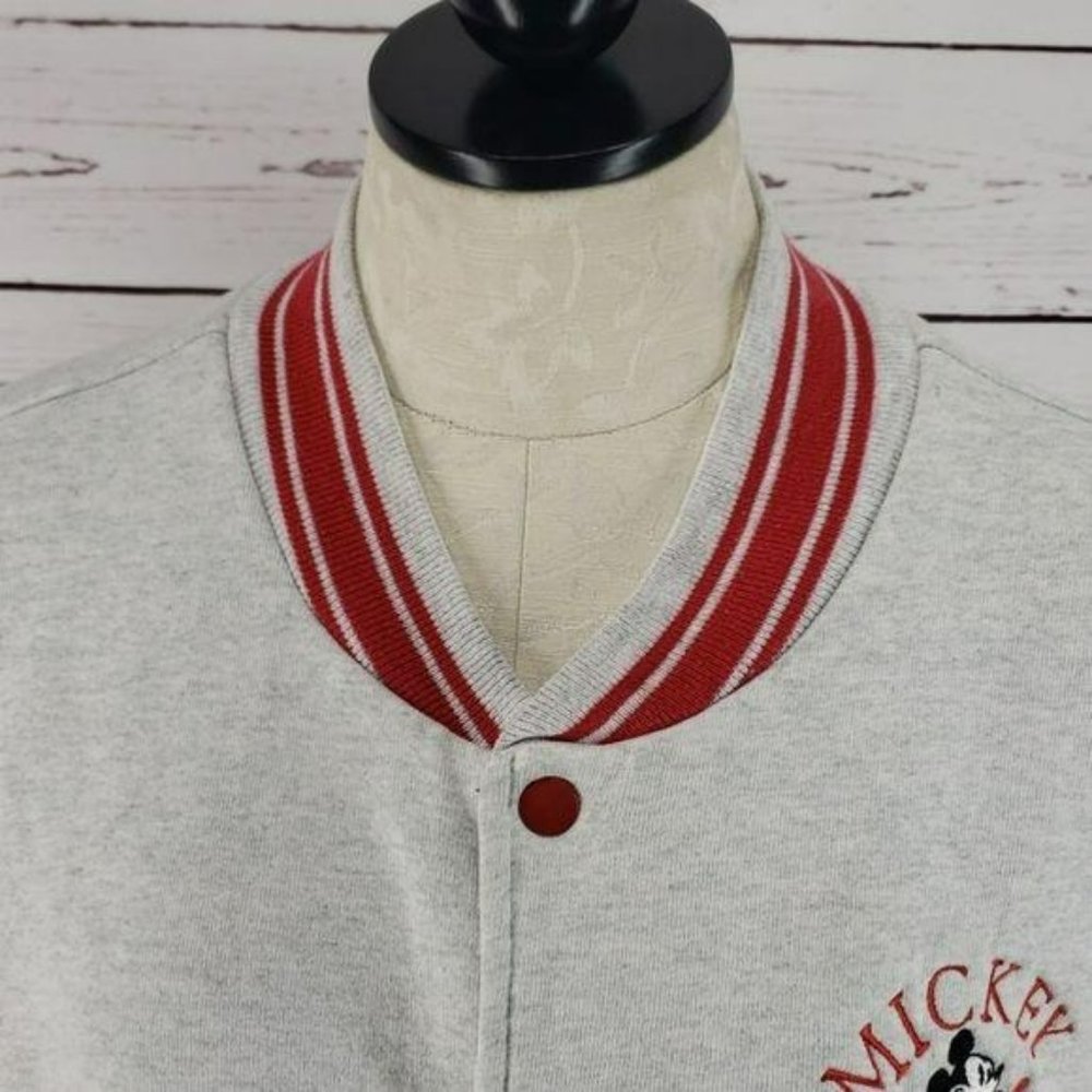 Disney Mickey Mouse Distressed Vintage Florida Varsity Jacket Size 2X - Picture 6 of 8